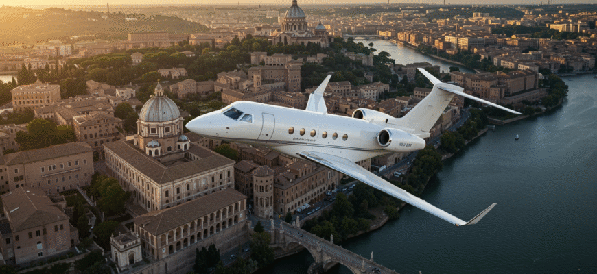 Private Jet Charter To And From Rome Photo