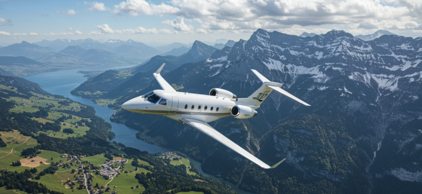 Private Jet Charter To And From Switzerland Photo