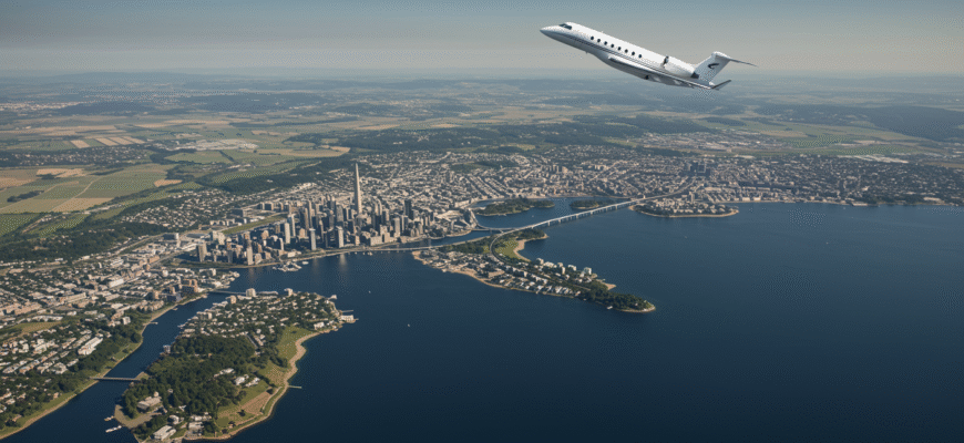 Private Jet Between Albert And Edinbugh Photo