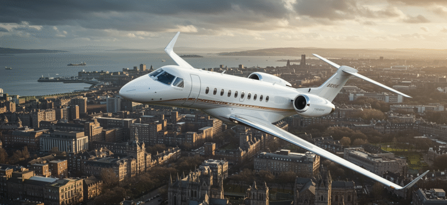 Private Jet Charter To And From Edinburgh Photo