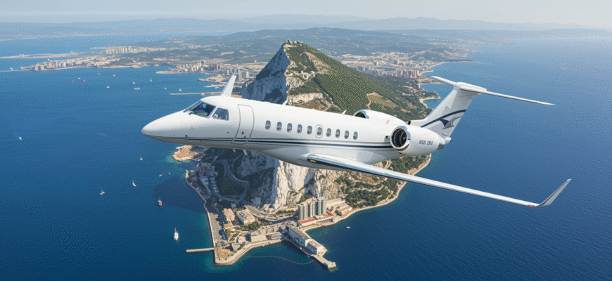 Private Jet Charter To And From Gibraltar Photo