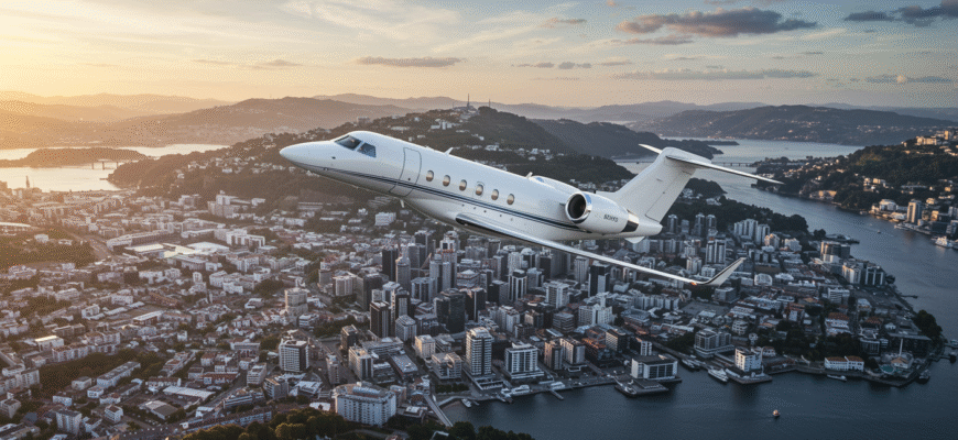 Private Jet Charter To And From Wellington Photo