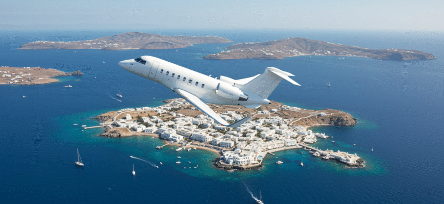 Private Jet Charter To And From Mykonos Photo