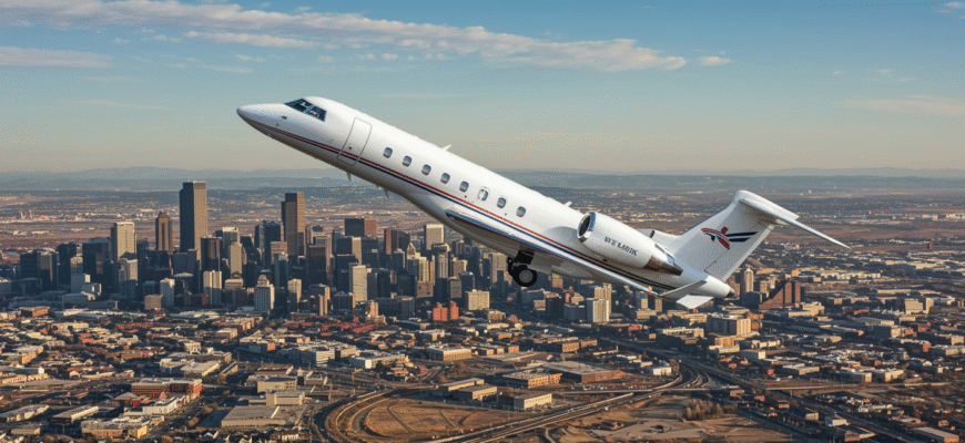 Private Jet Charter To And From Denver Photo