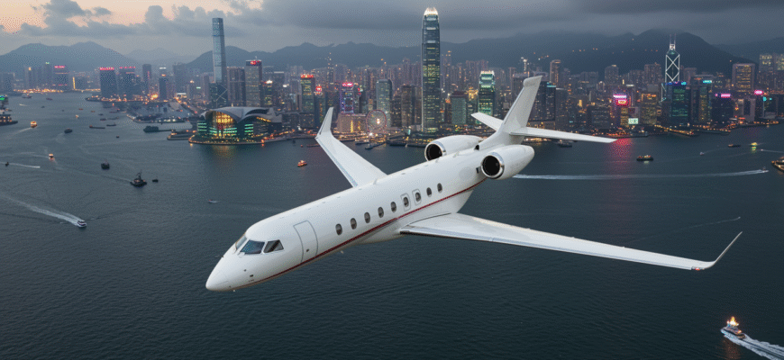 Private Jet Charter To And From Hong Kong Photo