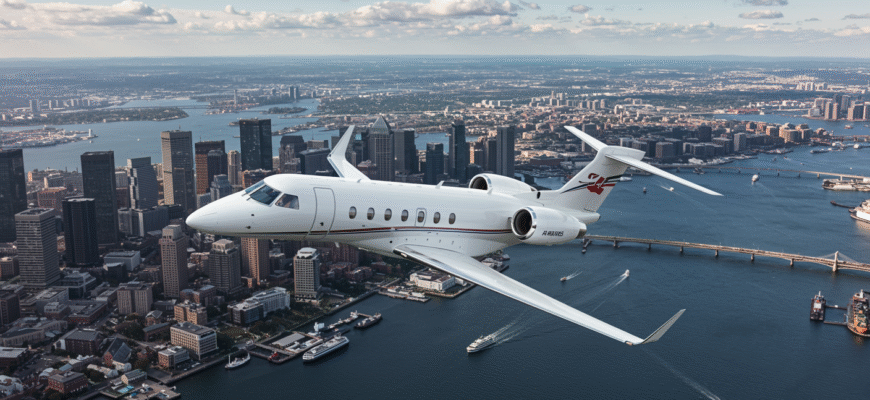 Private Jet Charter To And From Boston Photo