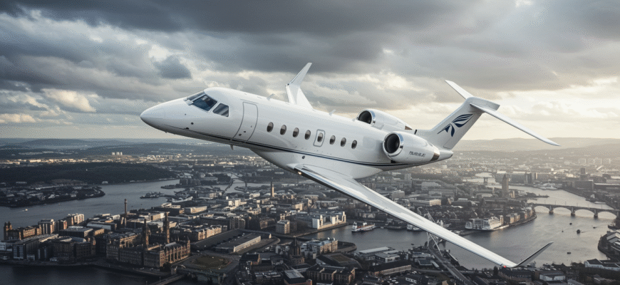 Private Jet Charter To And From Glasgow Photo
