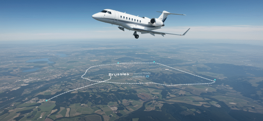 Private Jet Between Brussels And Geneva Photo