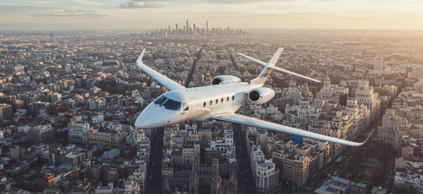 Private Jet Charter To And From Madrid Photo