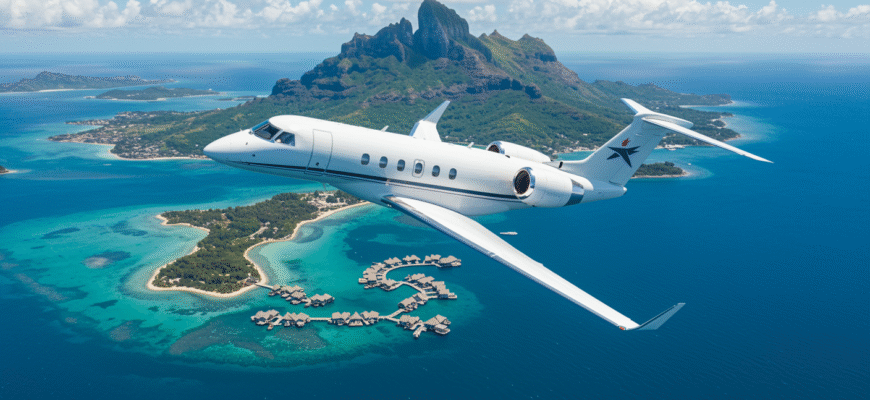 Private Jet Charter To And From Bora Bora Photo