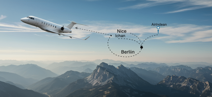 Private Jet Between Nice And Berlin Photo